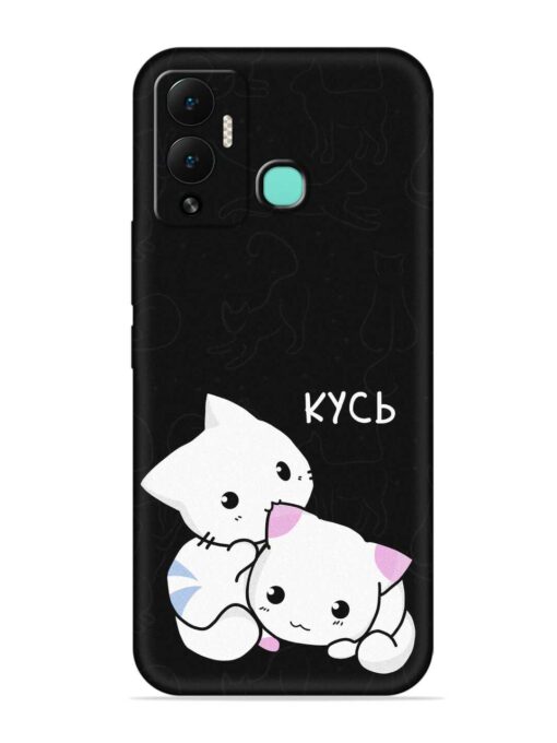 Kycb Cat Embossed Soft Silicone Case for Infinix Hot 12 Play Zapvi