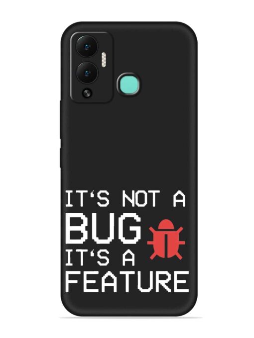 Not Bug Feature Embossed Soft Silicone Case for Infinix Hot 12 Play Zapvi