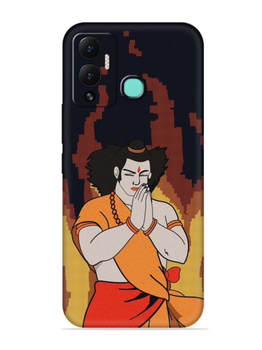 Shree Ram Vector Embossed Soft Silicone Case for Infinix Hot 12 Play Zapvi