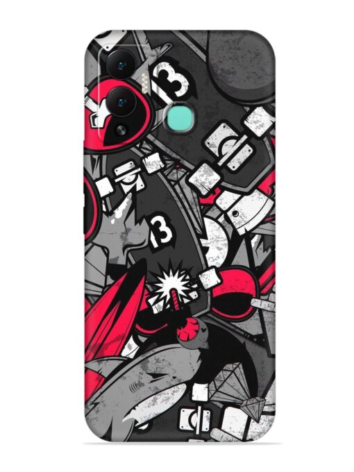 Fictional Doodle Embossed Soft Silicone Case for Infinix Hot 12 Play Zapvi