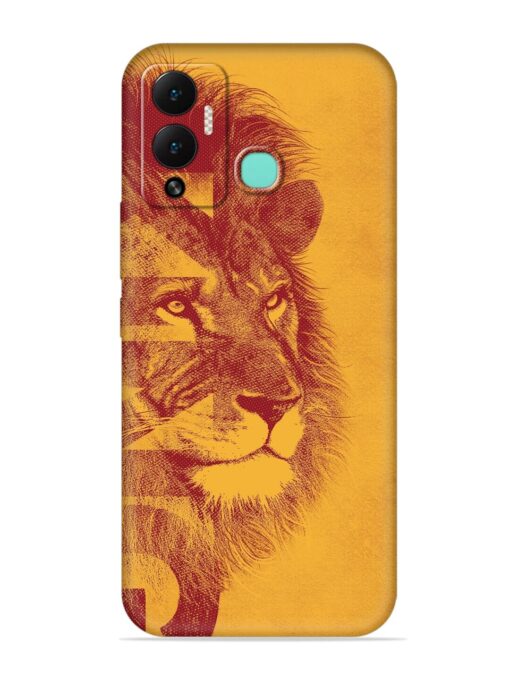 Gold Lion Crown Art Embossed Soft Silicone Case for Infinix Hot 12 Play Zapvi