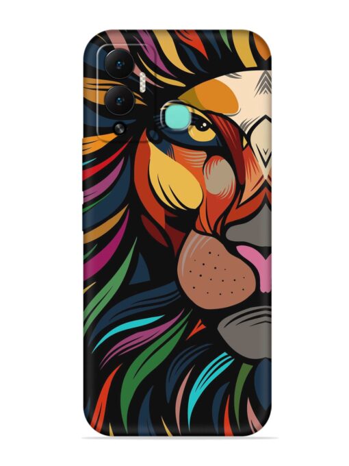 Trippy Lion Art Embossed Soft Silicone Case for Infinix Hot 12 Play Zapvi