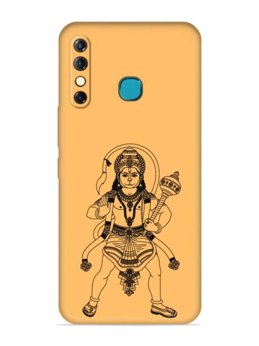 Indian God Hanuman Embossed Soft Silicone Case for Infinix Hot 8 Zapvi