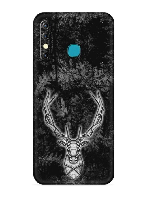 Ancient Deer Embossed Soft Silicone Case for Infinix Hot 8 Zapvi