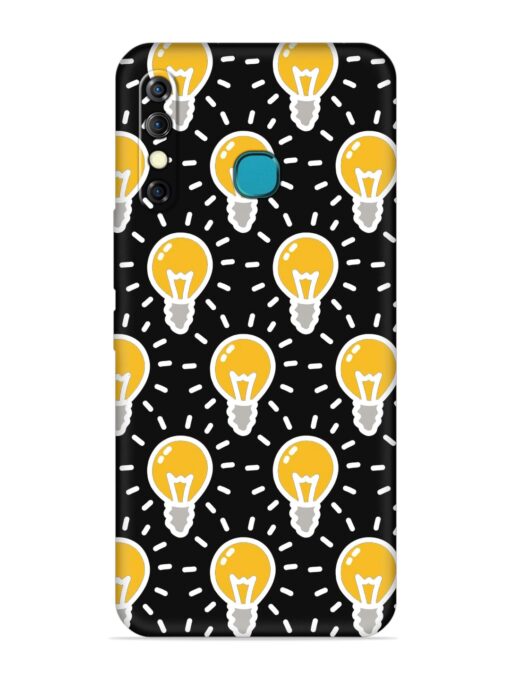 Light Bulb Seamless Embossed Soft Silicone Case for Infinix Hot 8 Zapvi