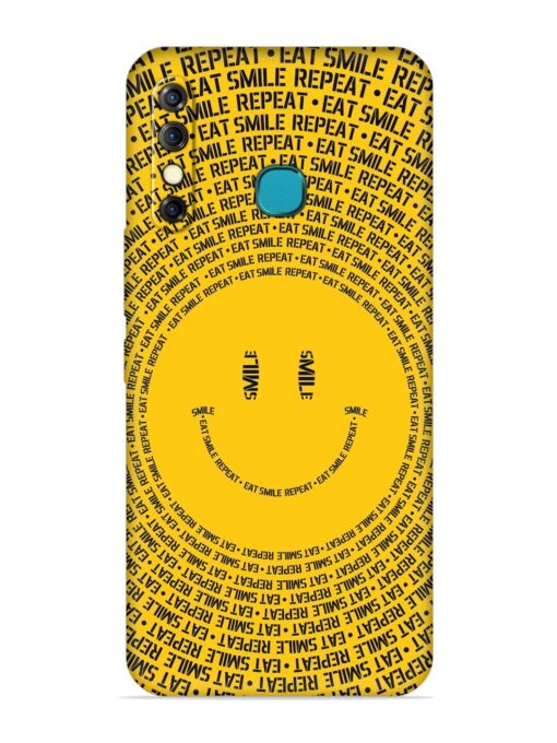 Smiley Embossed Soft Silicone Case for Infinix Hot 8 Zapvi