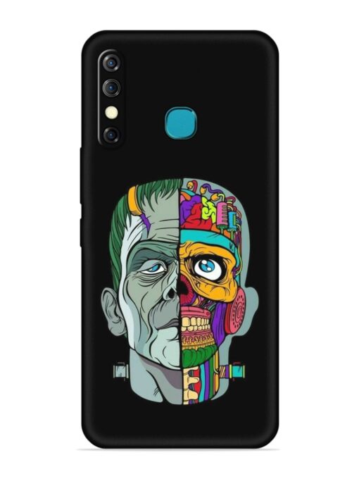 Men Vs Skull Embossed Soft Silicone Case for Infinix Hot 8 Zapvi