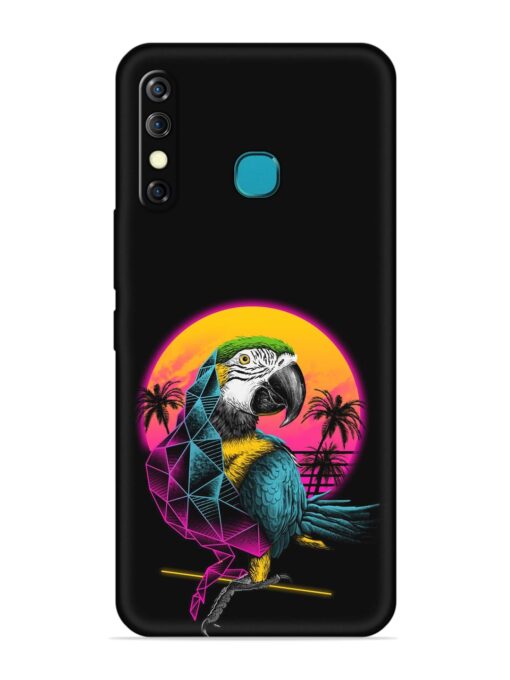 Rad Parrot Embossed Soft Silicone Case for Infinix Hot 8 Zapvi