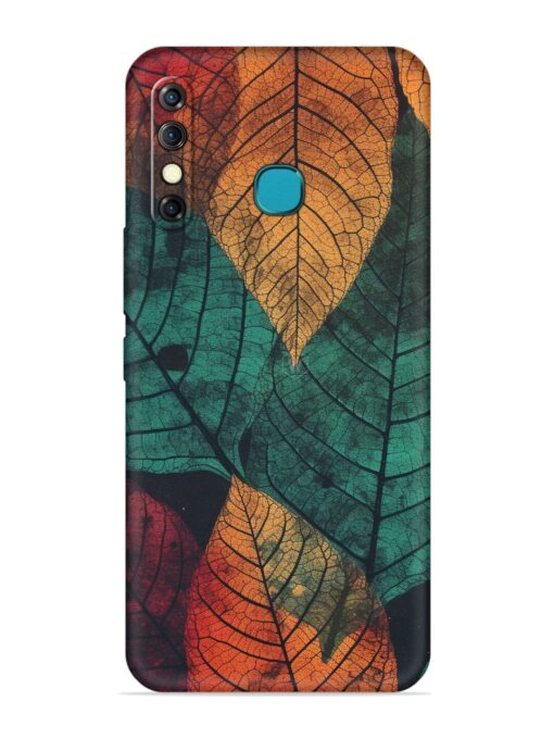 Leaves Artwork Embossed Soft Silicone Case for Infinix Hot 8 Zapvi