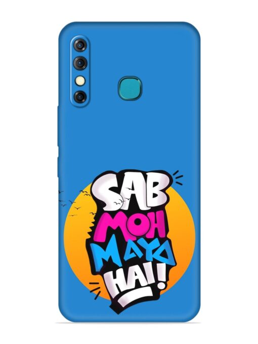 Sab Moh Moya Embossed Soft Silicone Case for Infinix Hot 8 Zapvi