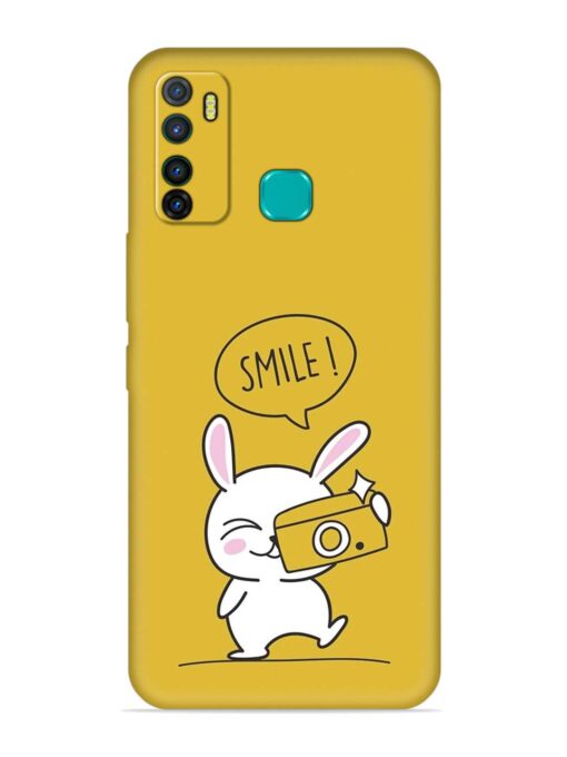 Hey Smile Please Embossed Soft Silicone Case for Infinix Hot 9 Zapvi