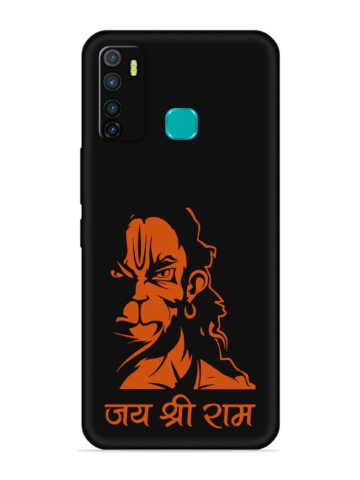 Angry Hanuman Embossed Soft Silicone Case for Infinix Hot 9 Zapvi