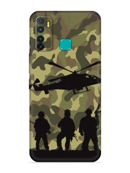 Army Heros Embossed Soft Silicone Case for Infinix Hot 9 Zapvi