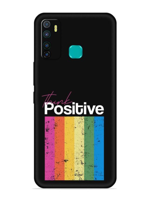 Think Positive Typography Embossed Soft Silicone Case for Infinix Hot 9 Zapvi