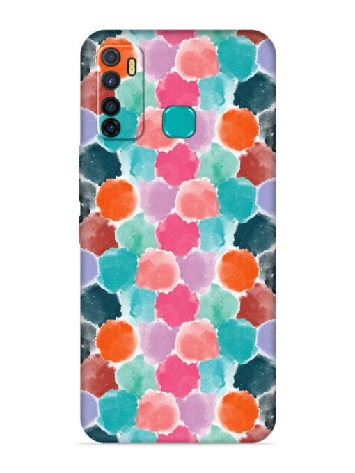 Colorful Seamless Pattern Embossed Soft Silicone Case for Infinix Hot 9 Zapvi