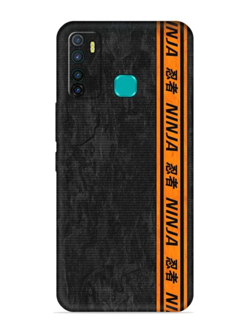 Ninja Srtips Embossed Soft Silicone Case for Infinix Hot 9 Zapvi