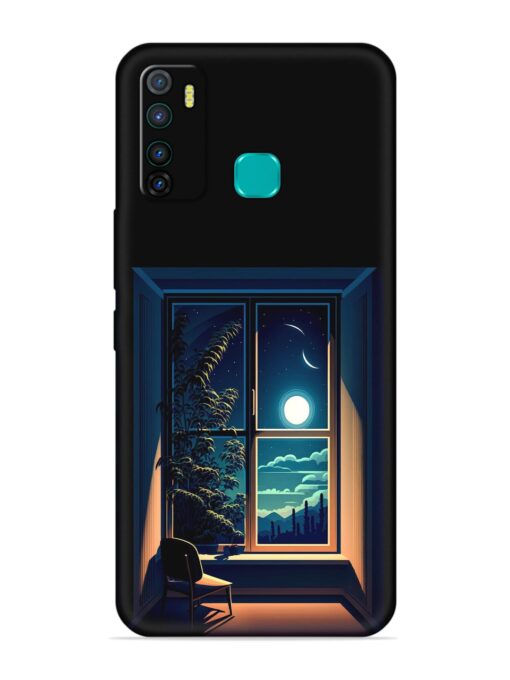 Night View At Window Embossed Soft Silicone Case for Infinix Hot 9 Zapvi