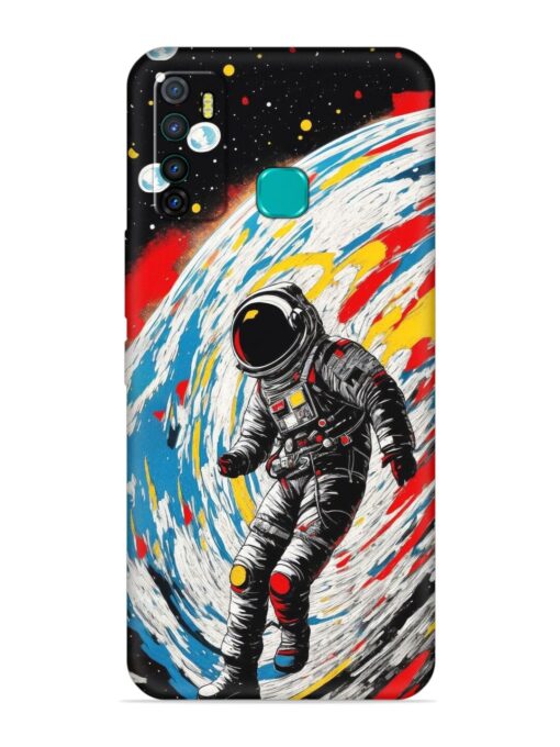 Astronaut Art Embossed Soft Silicone Case for Infinix Hot 9 Zapvi