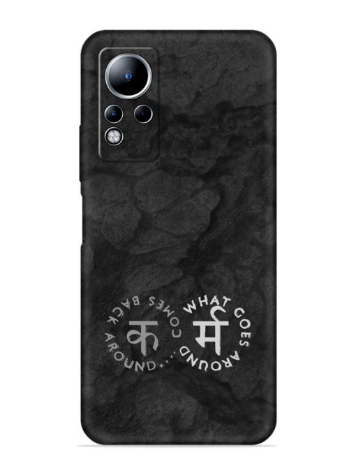 Karma Hindi Word Embossed Soft Silicone Case for Infinix Note 11 Zapvi