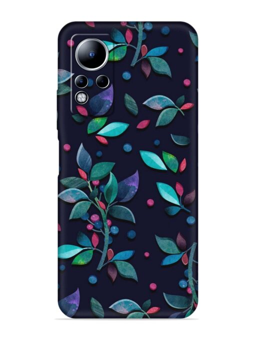 Decorative Watercolor Flower Embossed Soft Silicone Case for Infinix Note 11 Zapvi