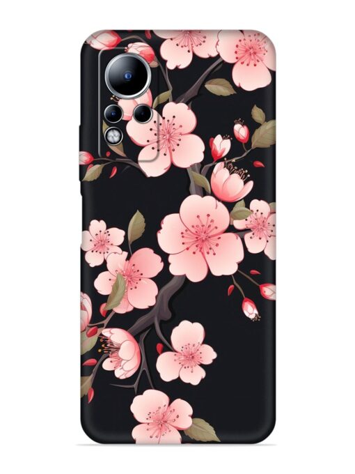 Cherry Blossom Embossed Soft Silicone Case for Infinix Note 11 Zapvi