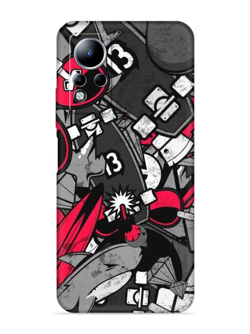 Fictional Doodle Embossed Soft Silicone Case for Infinix Note 11 Zapvi