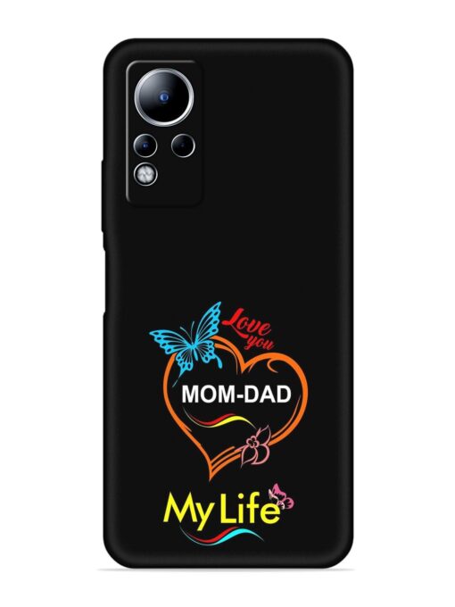 Love You Mom Dad Embossed Soft Silicone Case for Infinix Note 11 Zapvi