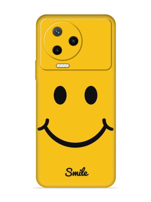 Yellow Smiley Embossed Soft Silicone Case for Infinix Note 12 Pro (4G) Zapvi