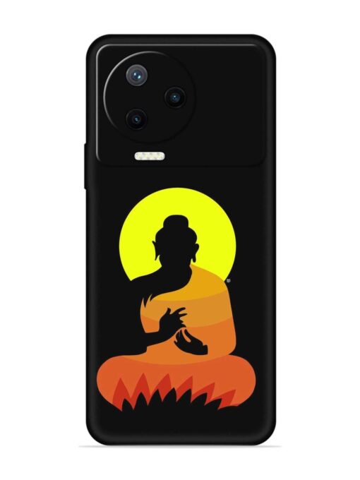 Buddha Art Black Embossed Soft Silicone Case for Infinix Note 12 Pro (4G) Zapvi