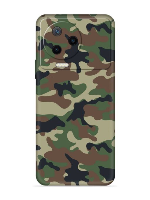 Army Military Camouflage Dark Green Embossed Soft Silicone Case for Infinix Note 12 Pro (4G) Zapvi