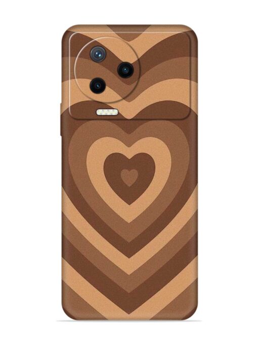 Brown Heart Embossed Soft Silicone Case for Infinix Note 12 Pro (4G) Zapvi