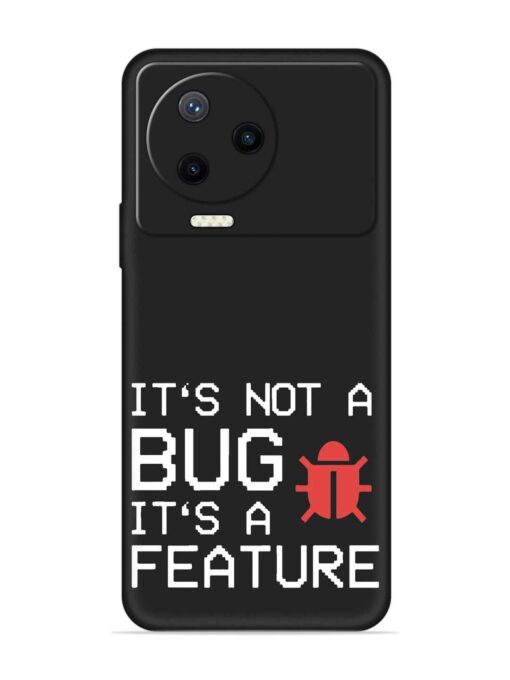 Not Bug Feature Embossed Soft Silicone Case for Infinix Note 12 Pro (4G) Zapvi