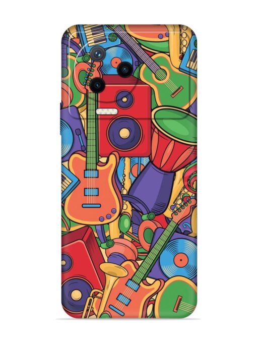 Colorful Music Art Embossed Soft Silicone Case for Infinix Note 12 Pro (4G) Zapvi