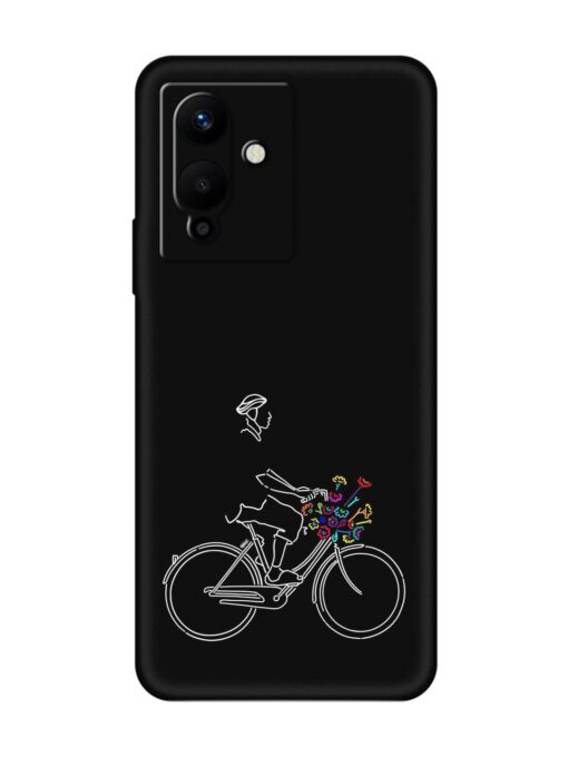 Minimalist Cycle Art Embossed Soft Silicone Case for Infinix Note 12 Pro (5G) Zapvi