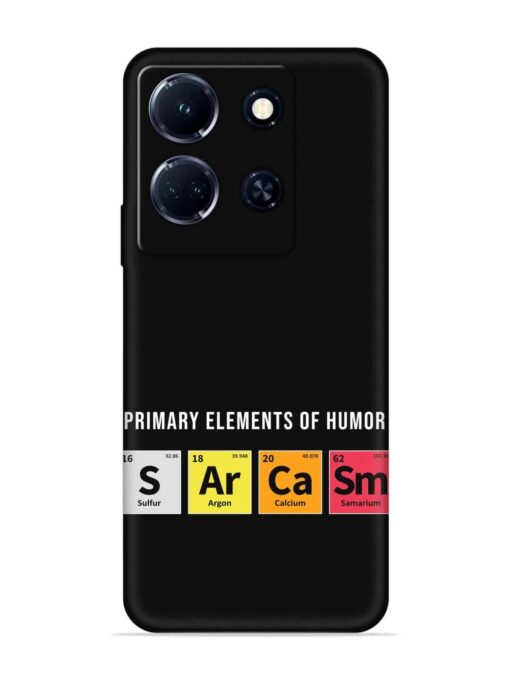 Primary Elements Humor Embossed Soft Silicone Case for Infinix Note 30 (5G) Zapvi