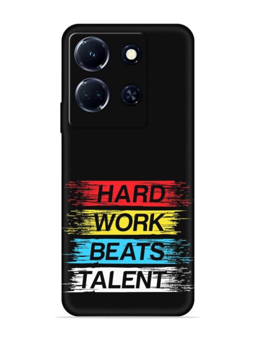 Hard Work Beats Embossed Soft Silicone Case for Infinix Note 30 (5G) Zapvi