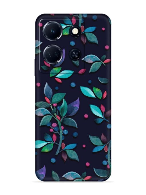 Decorative Watercolor Flower Embossed Soft Silicone Case for Infinix Note 30 (5G) Zapvi