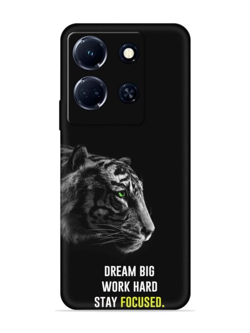 Dream Big Work Hard Embossed Soft Silicone Case for Infinix Note 30 (5G) Zapvi