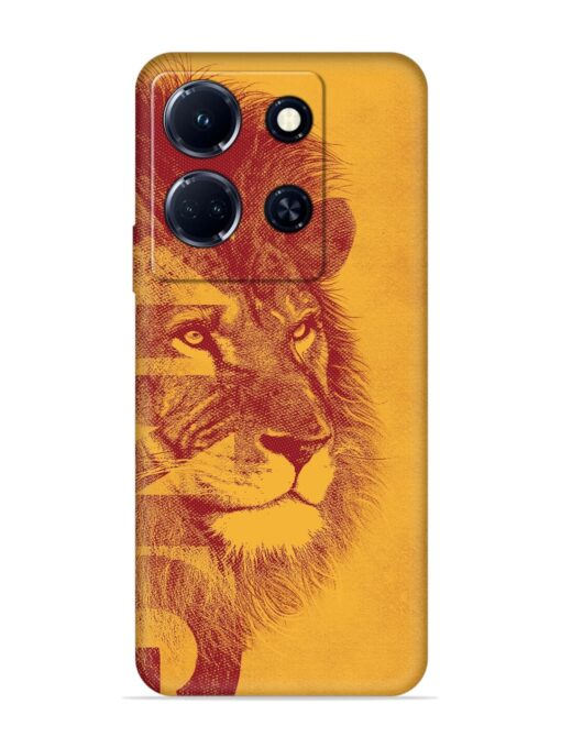 Gold Lion Crown Art Embossed Soft Silicone Case for Infinix Note 30 (5G) Zapvi