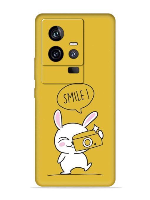 Hey Smile Please Embossed Soft Silicone Case for Iqoo 11 (5G) Zapvi