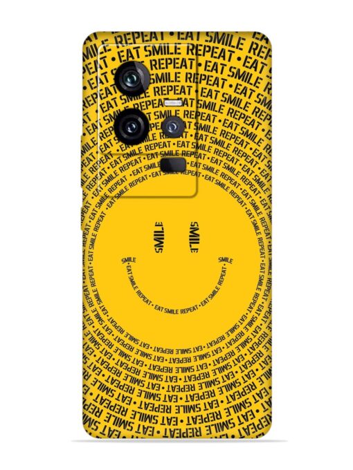 Smiley Embossed Soft Silicone Case for Iqoo 11 (5G) Zapvi