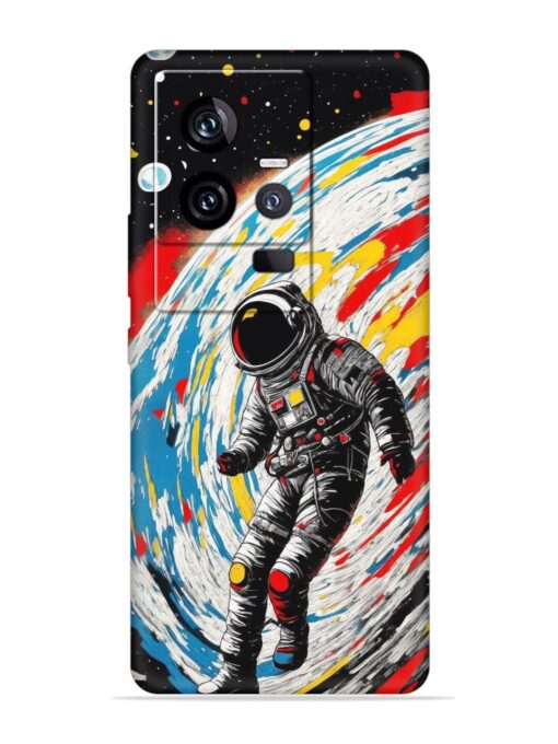 Astronaut Art Embossed Soft Silicone Case for Iqoo 11 (5G) Zapvi