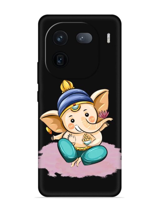 Bal Ganesh Vector Art Embossed Soft Silicone Case for Iqoo 12 (5G) Zapvi