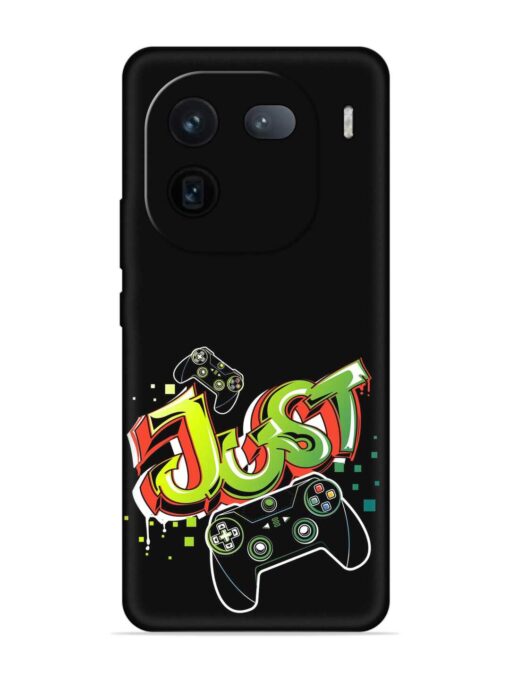 Graffiti Gamepad Illustration Embossed Soft Silicone Case for Iqoo 12 (5G) Zapvi