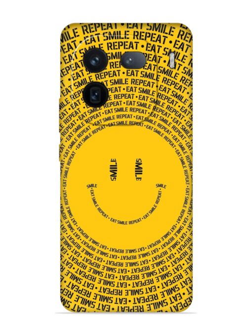 Smiley Embossed Soft Silicone Case for Iqoo 12 (5G) Zapvi