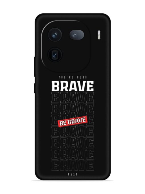 Be Brave Embossed Soft Silicone Case for Iqoo 12 (5G) Zapvi