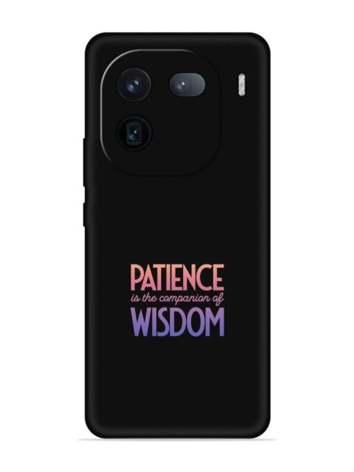 Patience Is The Embossed Soft Silicone Case for Iqoo 12 (5G) Zapvi