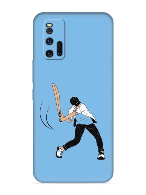 Cricket Gully Boy Embossed Soft Silicone Case for Iqoo 3 Zapvi