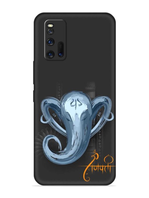 Illustration Lord Ganpati Embossed Soft Silicone Case for Iqoo 3 Zapvi