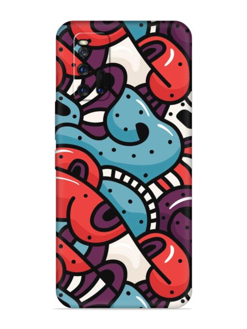 Seamless Backdrop Colorful Embossed Soft Silicone Case for Iqoo 3 Zapvi